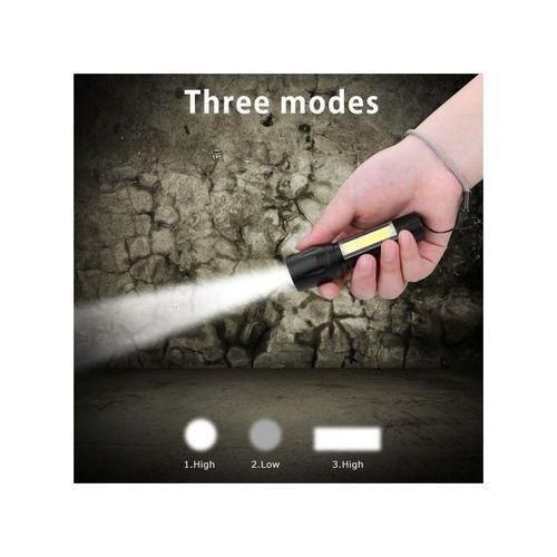 product_image_name-Generic-Mini USB Rechargeable Torch Light Super Bright With 3 Modes Adjustable-3
