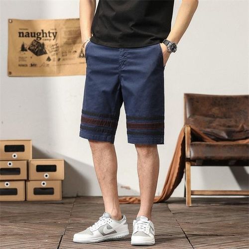 Generic Men Black Joggers Shorts Casual Cotton Patchwork Pants Loose Knee Length Summer Quick Dry Shorts Best Price Online Jumia Kenya