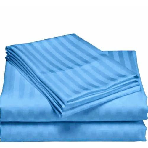 product_image_name-TC-Elegant 4PC Striped White Bed Sheet Set – 100% Cotton-1