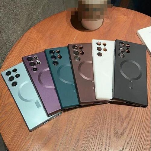 product_image_name-Generic-Luxury Samsung Galaxy S25 Ultra Wireless Charging Magnetic Clear Case with MagSafe Purple – Shockproof, Anti-Fingerprint & Premium Design-2