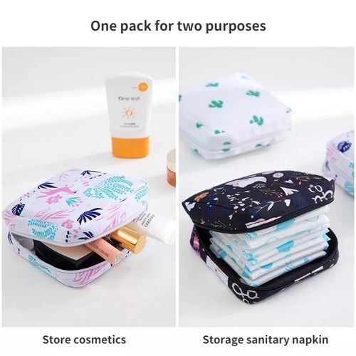 Buy Sanitary Napkin Storage Bag, Tampon Holder for Purse, Menstrual Pouch  for Girls, Pads Holder Bag for Women Period, Compact Nylon Menstruation  First Period Bag -Dark Blue Online at Low Prices in