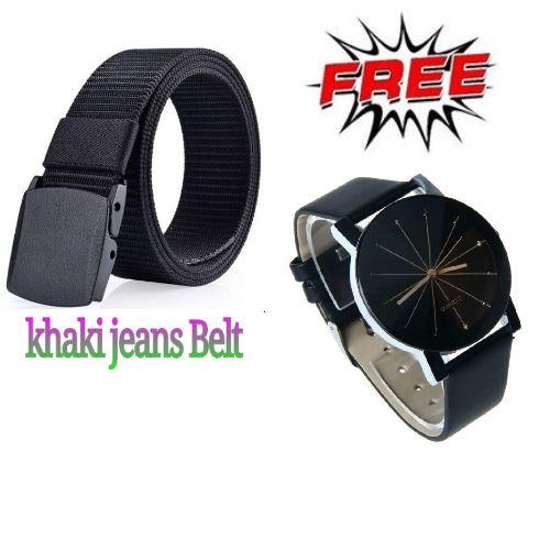 product_image_name-Fashion-Ladies Office Canvas Plastic Belt-1