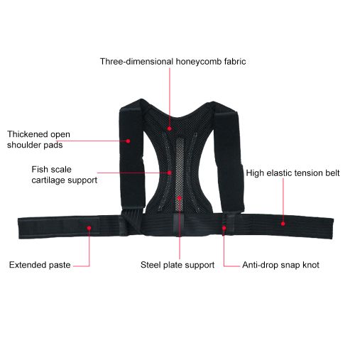 Posture Corrector For Women Men, Adjustable Back Straightener