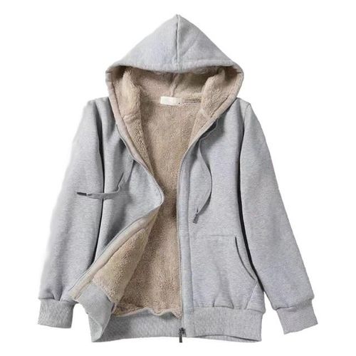 Generic Winter Women Hooded Plush Coat Fleece Hoodies M 4xl Zipper Sweatshirt Long Sleeve Sweater Fleece Casual Warm Jacket S Best Price Online Jumia Kenya