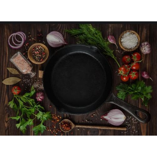 product_image_name-Generic-4-Piece Cast Iron Non-Stick Frying Pan Set with Skillet (16cm, 20cm, 26cm, 26cm) - Induction and Gas Cooker Compatible-3