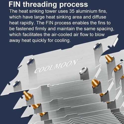 product_image_name-Generic-Double Copper Tube CPU Fan Desktop PC Illuminated Silent AMD Air-Cooled Cooler-8