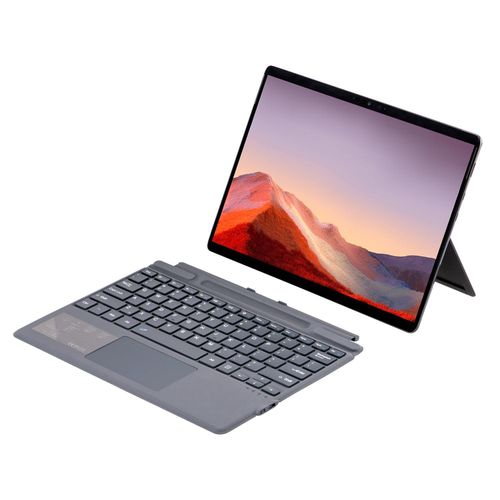 product_image_name-Generic-For M icrosoft Surface Pro 11 / Pro 10 2089A Wireless Bluetooth Keyboard Leather Case(Grey)-2