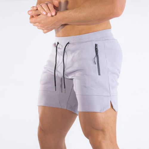 Mens jogger shorts with zip pockets deals