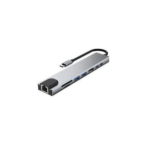 product_image_name-Generic-USB HUB Type-C To HDTV 8 In 1 Adapter-2