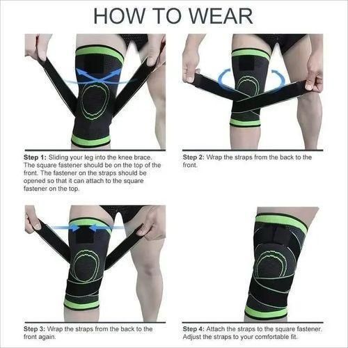 product_image_name-Generic-Elastic Knee Protector Knee Pads Kneepads Knee Support Sleeves Compression Sleeves-2