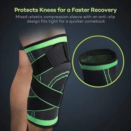product_image_name-Generic-Elastic Knee Protector Knee Pads Kneepads Knee Support Sleeves Compression Sleeves-6