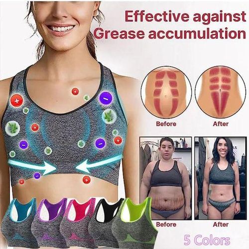 Generic Cotton Ion Lifting Lymphvity Detoxification Bra Nylon Ion Shaping  Bra New Design Tourmaline Slimming Bra For Women Yoga Sports @ Best Price  Online