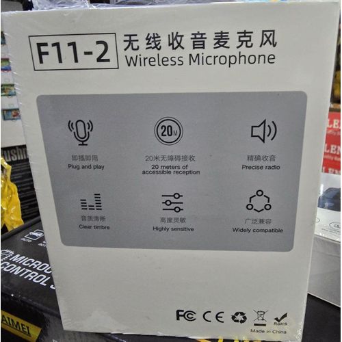 product_image_name-Generic-F11-2 Plug & Play Wireless Microphone for iPhone, Android, and PC-2