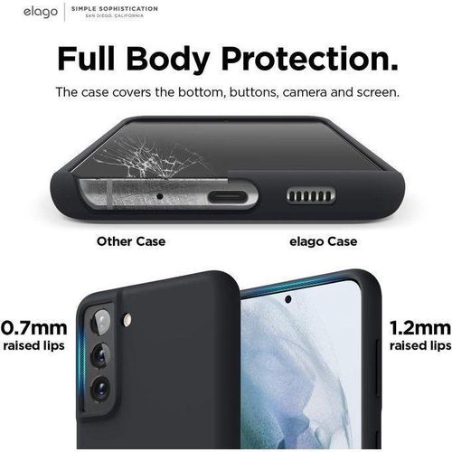 product_image_name-Generic-Samsung S21 Quality Samsung S21 Shockproof Original Silicone Cover Case, Durable Slim-2