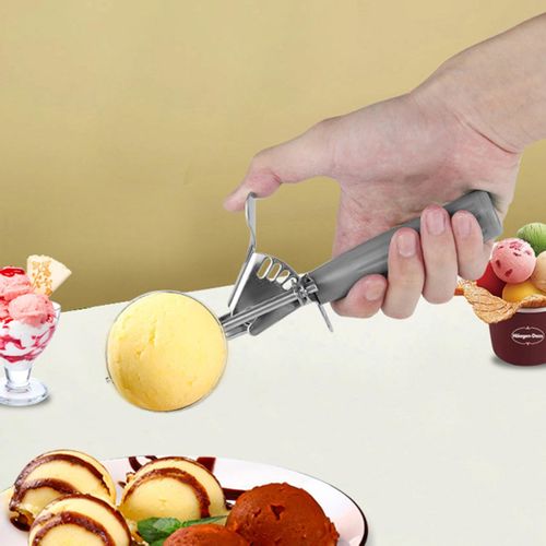 Ice Cream Scooper, 1 Durable Cookie Scoop - Stainless Steel Disher, For  Portion Control, Scoop Cookie Dough, Cupcake Batter, or Ice Cream 