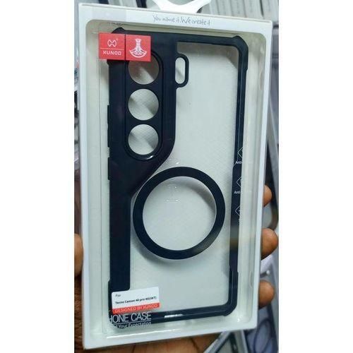 product_image_name-Generic-Xundo Airbag Shockproof Bumper Shell Back Transparent Acrylic + TPU Buffer Case Cover For Tecno Camon 40 -1