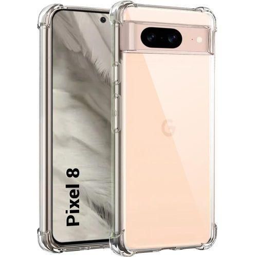 product_image_name-Generic-Google Pixel 8 Case, Non-Yellowing Transparent Hard Back PC+TPU Protective Phone Cover-1