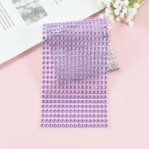 Self Adhesive Crystal Gem Jewels Sticker Diamante Rhinestone 6MM 