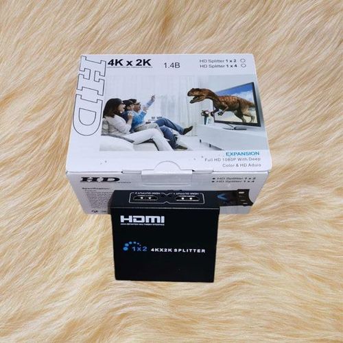 product_image_name-Generic-Easy To Install And Operate 2-Port HDMI Splitter 1 In 2 Out, 1 Input X2 HDMI Display/Output 4K HDMI Splitter-1