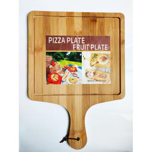 Personal Pizza Wooden Serving Board with Pizza Cutter - Kademi