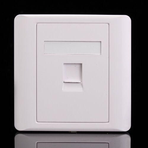 Generic 1 Port RJ45 Cat5e Face Plate Wall Socket Ethernet Single Gang ...