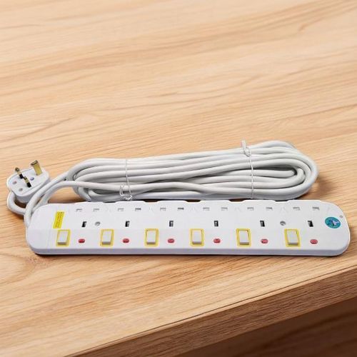 product_image_name-Jsb-6 Way Heavy Duty Extension Cable 10m Power Socket Safety Shuttered-1