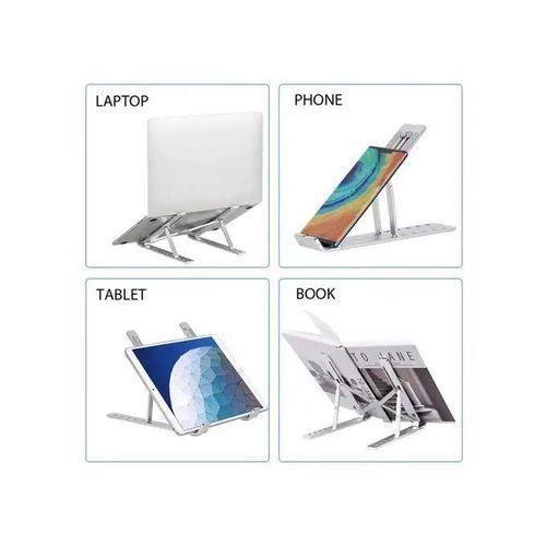 product_image_name-Generic-Aluminum Laptop Stand Metallic Portable Foldable - Laptop Stand-3