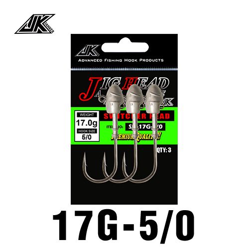 Generic JK SH 3-5 Pcs/pack Lead Head Hooks 3g-21g 2X Strong Black @ Best  Price Online