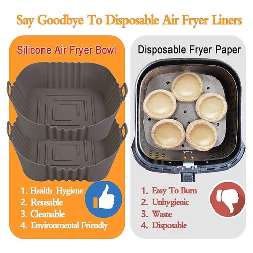 2x Reusable Silicone Air Fryer Liners