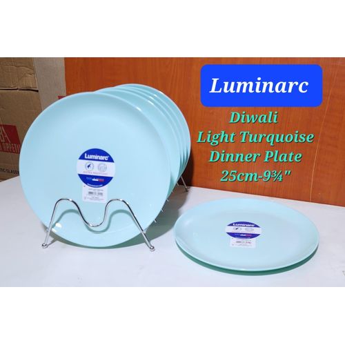 Assiette plate 25cm Diwali Light Blue Luminarc