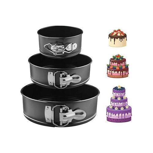 product_image_name-Generic-3pcs Round Shapes Non Stick Baking Tin-1