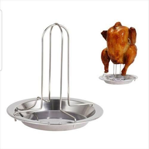 product_image_name-Generic-Grilled Chicken Turkey Roaster Barbecue Rack With Drip Pan-1