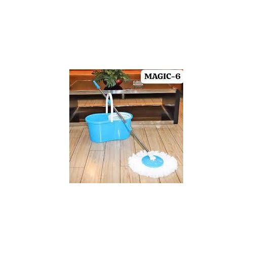 product_image_name-Generic-Spin Mop and Bucket Set - 360° Rotating Mop with Wringer for Easy Floor Cleaning - Microfiber Mop Head for Hardwood, Tile & Laminate-2