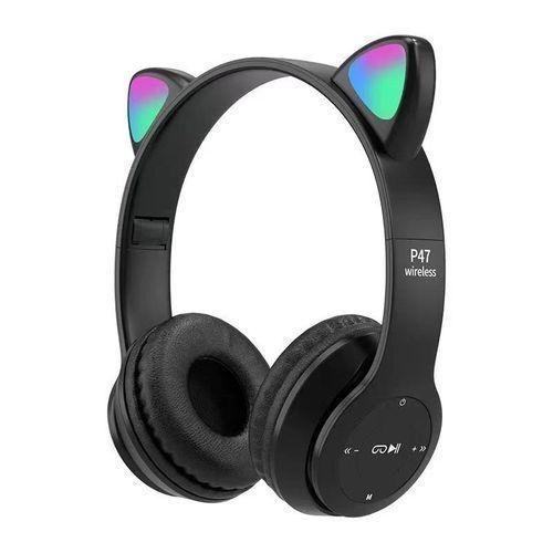 product_image_name-Generic-Cartoon Bluetooth Headset Luminous Cat Ears Stereo Headset-1