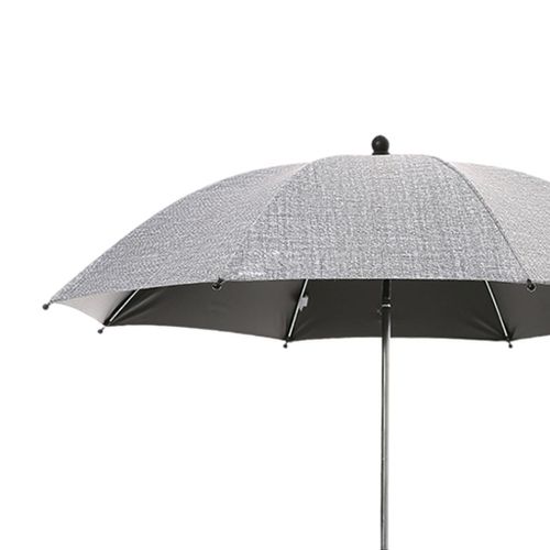 Generic Detachable Baby Umbrella Pram Parasol Sun Shade Rain Gray