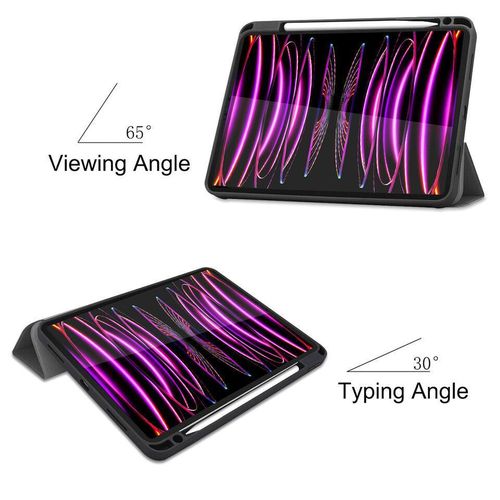 product_image_name-Generic-Apple iPad Air 4 Tablet Case, Smart Magnetic Stand Flip Cover for Screen and Back Protection-4