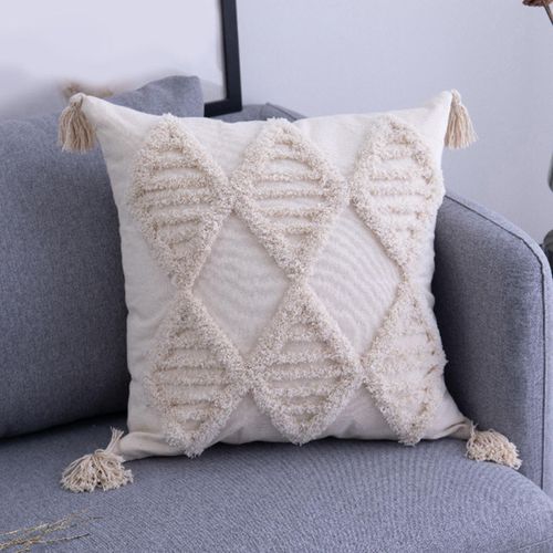 2 Pcs Boho Pillow Covers 18X18, Throw Pillows Covers Woven Tufted  Decorative Pil