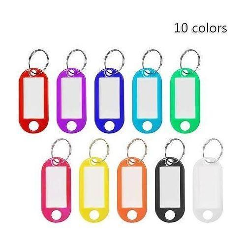 product_image_name-Generic-Plastic Key Tags 50 Pcs, Key Labels with Ring and Label Window, Key Chain ID Tags, Key Identifiers for Name-2