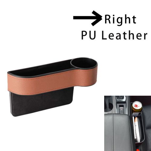 Generic Seat Side Organizer Cup Holder For Cars Leather Multifunctional  Auto Seat Gap Filler Storage Box Seat Pocket Stowing Tidying Brown Right @  Best Price Online
