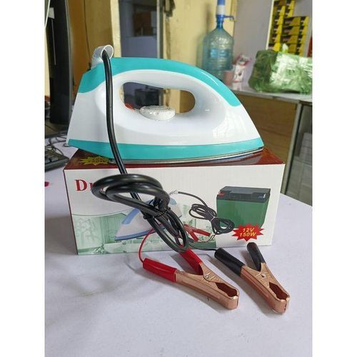 JSOT Dry Iron Box 150W 12V DC Solar Ironing Box Battery Powered SOLAR PASI - White