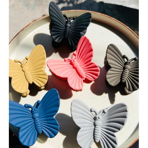 product_image_name-Generic-3 Pcs Butterfly Flower Trendy Hair Clip-1