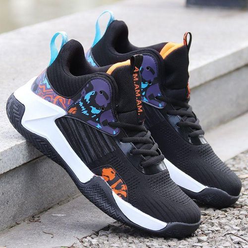 Mens basketball hot sale shoes black