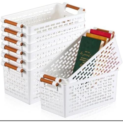 product_image_name-Generic-Multi~purpose storage basket,Multipurpose Fridge & Pantry Storage Baskets with Wooden Handles - Stackable Organizer Bins,Produce Storage Baskets,Stackable Organizer Bins,Kitchen Storage Baskets.-4