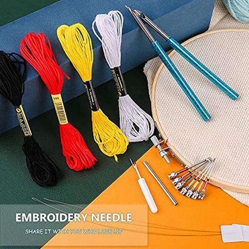Brookside Punch Needle Tool Kit Embroidery Stitching Punch Needle Needle  Threader Embroidery Poking Cross Stitch Tools Knitting @ Best Price Online