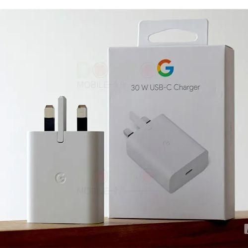 Google Pixel 7 Pro 30W original Fast charge USB-C Power Adapter- White ...