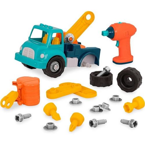 product_image_name-Assembly Alloy Toys-Construction Toy, electric Screwdriver to Disassemble and Assemble Toddler Trucks, Dexterity Building Toy 3 Years + -4
