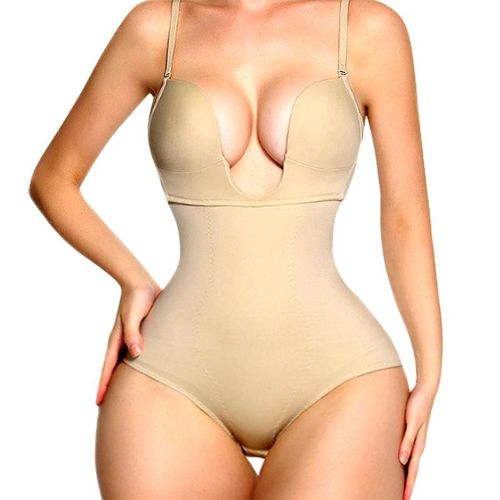 Fashion y Bodysuits Shapewear Soft Cup Padded Bra Women Dress Wedding  Seamless Underwear Body Shaper Waist Trainer Full Slip Briefers @ Best  Price Online