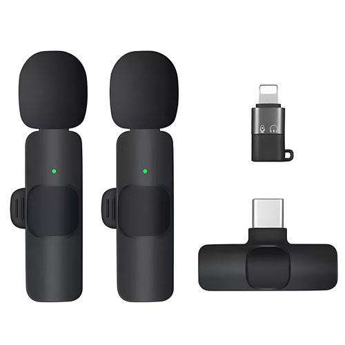 product_image_name-Generic-Dual Wireless Lavalier Microphone Set with Type-C & iPhone Compatibility, HiFi Sound, 50m Range-1