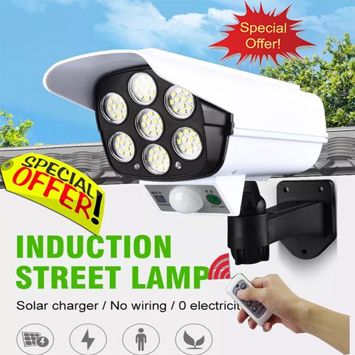 Fake security camera with motion detector discount
