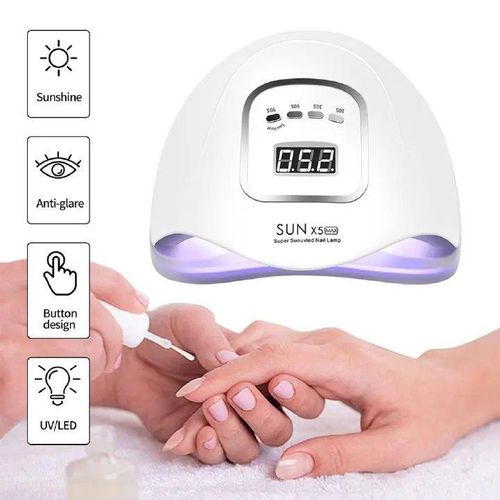 product_image_name-Generic- LED UV Nail Drying Lamp for Curing Gel Polish 45leds Professional Nail Dryers With Timer Auto Sensor Manicure Pedicure Tools-1